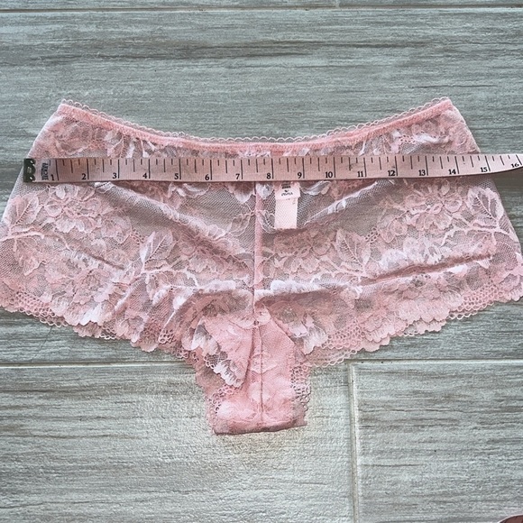 Victoria’s Secret Pink Grey Modal & Lace Cropped Cami Set Medium tank boyshorts - Picture 10 of 11